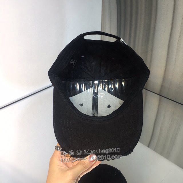 LV爆款男士帽子 路易威登暗紋提花2021早春棒球帽 LV做舊鴨舌帽  mm1262
